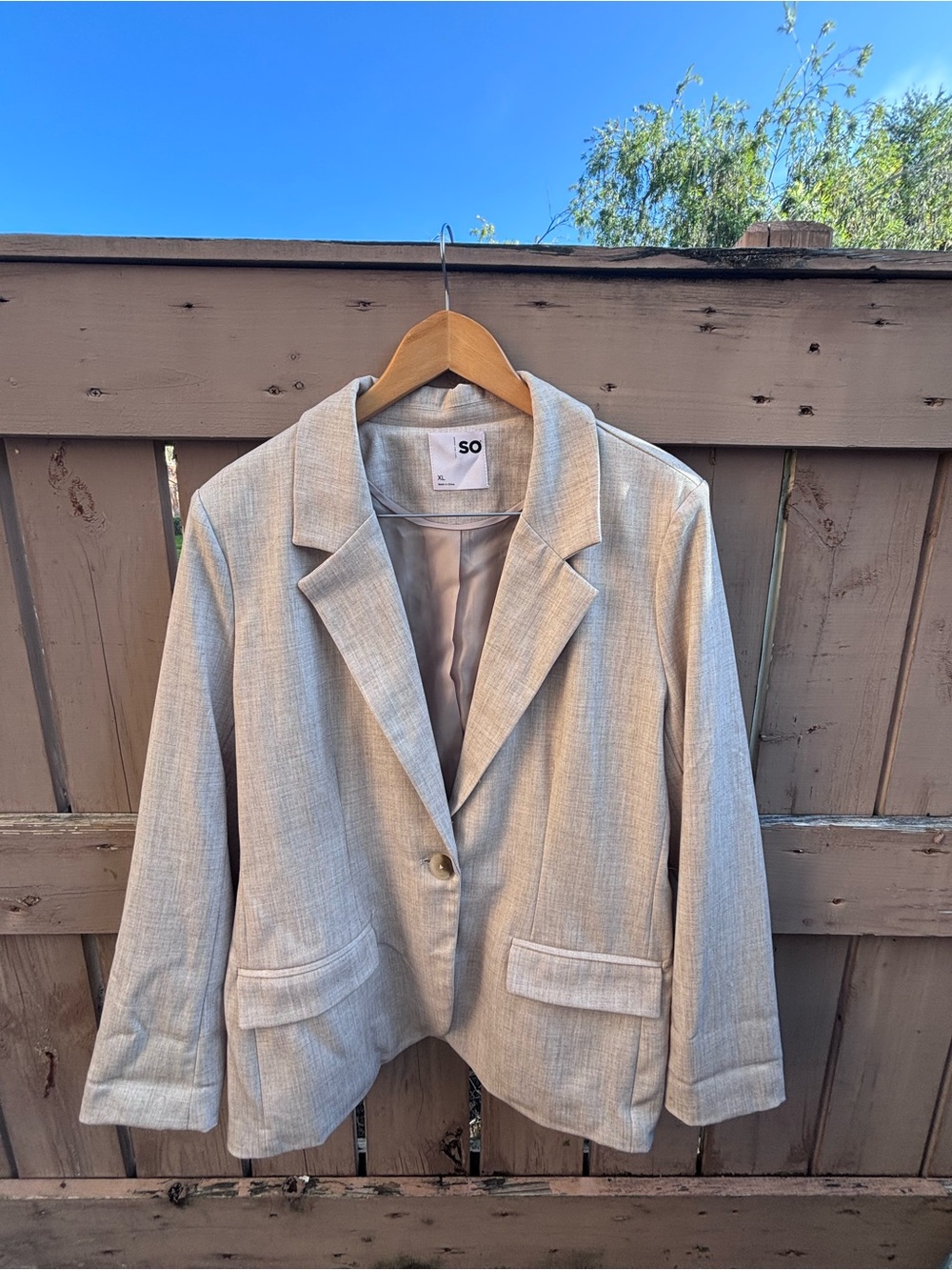 ❗️LIKE NEW❗️Light Beige Single-Button Blazer